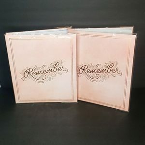 Scrapbooks (2) 'Remember' Pink